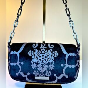 Gucci RARE Black Velvet Devore Chain Bag Tom Ford Designed 1997 Collection COA